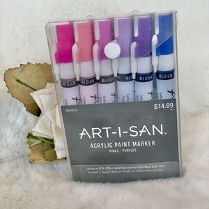 New with tags ART-I-SAN ACRYLIC PAINT MARKERS. Works on virtually any Surface!
